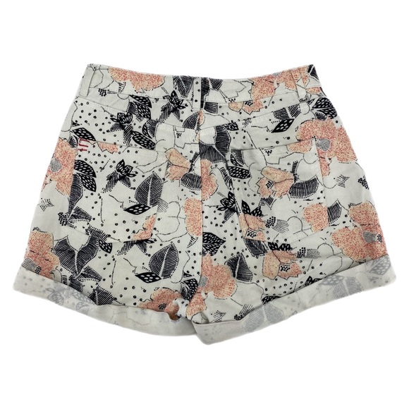 BDG Floral Patterned Mom Style Denim Shorts - Picture 3 of 6